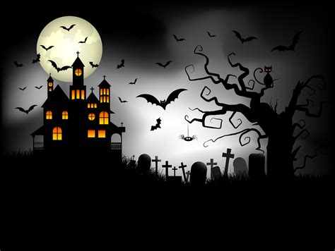 Spooky Halloween background 237151 Vector Art at Vecteezy