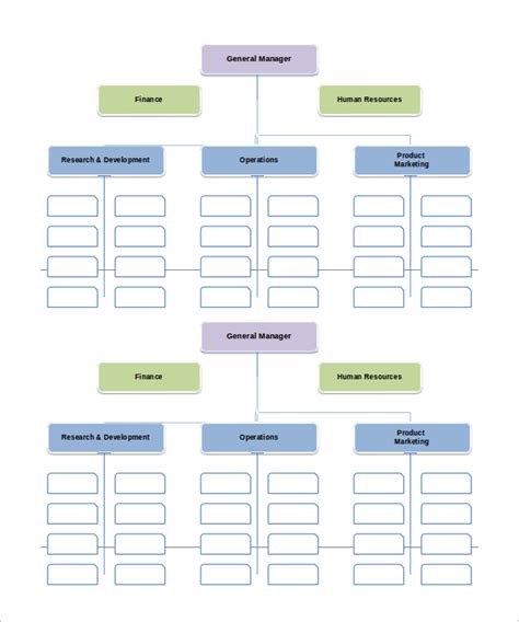 Functional Organization Chart Template