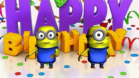 Free Minions Birthday Greeting Cards