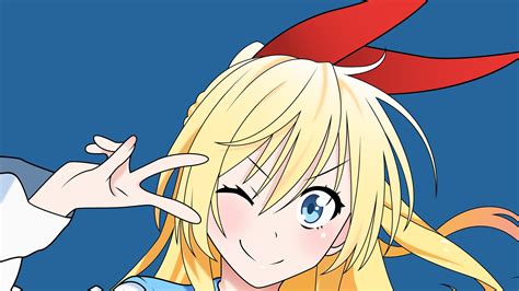 anime, Anime Girls, Blonde, Long Hair, Nisekoi, Kirisaki Chitoge, Blue Eyes, School Uniform ...