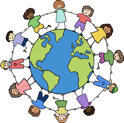 Transparent Png People Holding Hands Around The World All About Logan - Bank2home.com