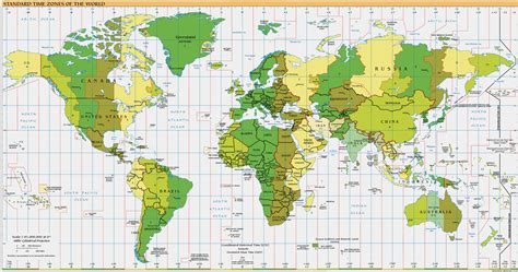 Time Zones of the the World | Google Maps World Gazetteer & Google Route Planner