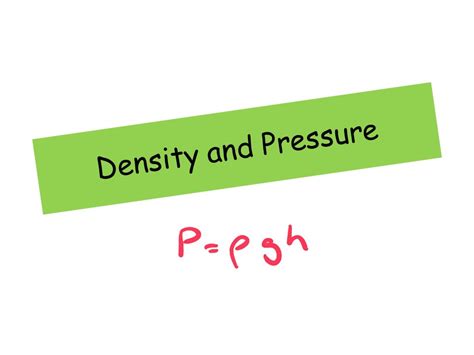 Silicon Density Pressure Chart