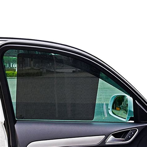 Car Front Window Sun Shade Pack Breathable Mesh Car Side Window Shade Sunshade UV Protection For ...