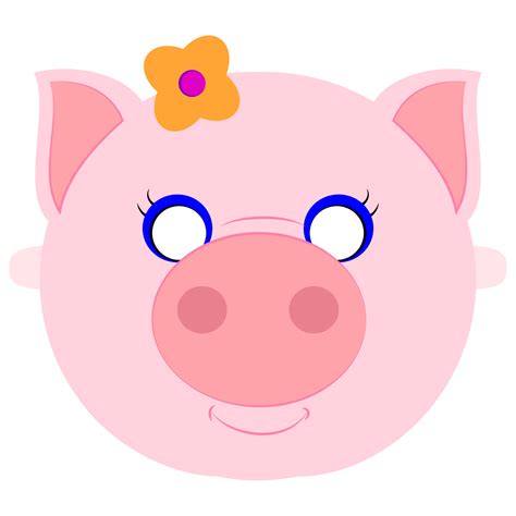 Pig Mask Template | Free Printable Papercraft Templates