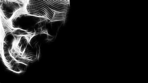 Black And White Skull Art Hd wallpaper | 3d and abstract | Wallpaper Better