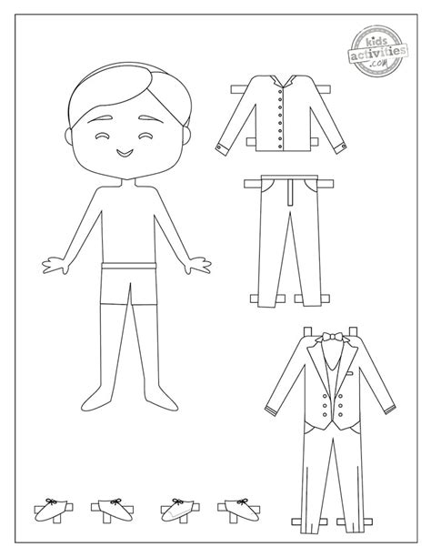 Free Printable Paper Doll Coloring Page Pjs And Paint, 57% OFF