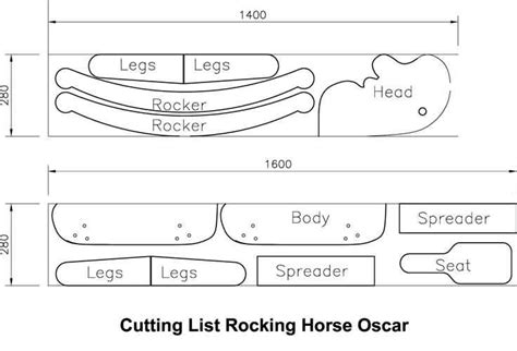 Download Rocking Horse Plans free print ready PDF | Rocking horse plans, Wooden rocking horse ...