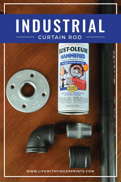 Industrial curtain rods made from piping