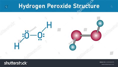 Lewis Structure Hydrogen Peroxide Scientific Vector Stock Vector (Royalty Free) 2229183275 ...