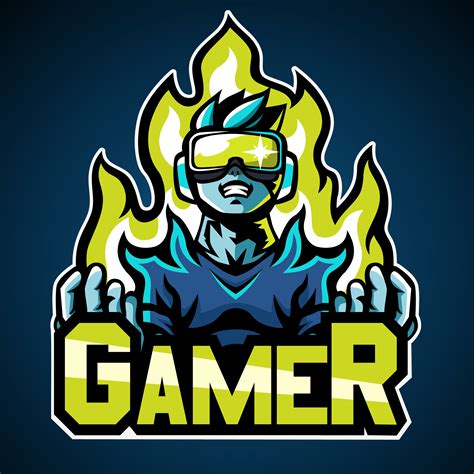 Gamer, Mascot logo, Sticker design 674733 Vector Art at Vecteezy