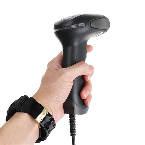 New Automatic USB Wired Laser Scan Barcode Scanner Bar Code Reader Black Handheld Scanner ...