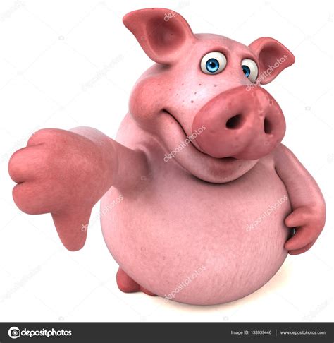 Funny cartoon pig Stock Photo by ©julos 133939446