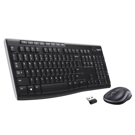 Logitech MK270 Wireless Keyboard And Mouse Combo For Windows, 2.4 GHz Wireless, Compact Mouse, 8 ...