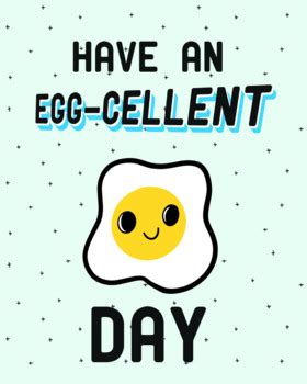 Egg-cellent Back To School Postcards + Posters + Positive Notecards (Puns!)