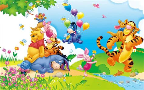 Winnie The Pooh And Friends Wallpaper