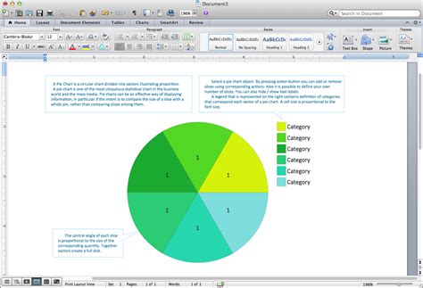 Pie Chart Word Template. Pie Chart Examples