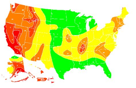 Seismic Zone Map Of Usa - Alidia Lucretia