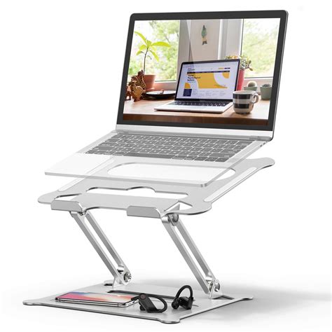 Adjustable Laptop Stand, FYSMY Ergonomic Portable Computer Stand with Heat-Vent to Elevate ...