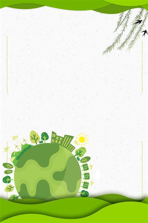 Background On Tree Planting And Greenery Protection Page Border Background Word Template And ...