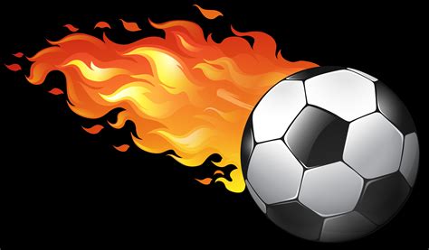 Fire Soccer Ball Clip Art