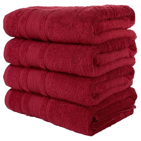 4-Piece Bath Towels Set for Bathroom, Spa & Hotel Quality | 100% Cotton Turkish Towels ...