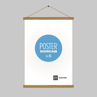 Blank poster template vector 04 free download