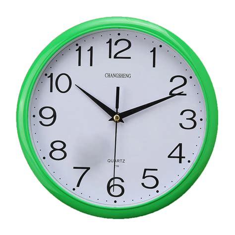 Large Vintage Round Modern Home Bedroom Retro Time Kitchen Wall Clock Quartz Green-in Wall ...