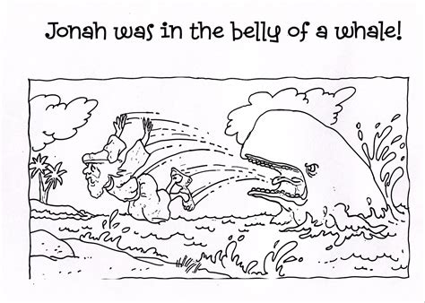 Free Printable Jonah and The Whale Coloring Pages For Kids