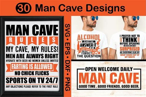 Man Cave Quotes SVG bundle, Beer Signs