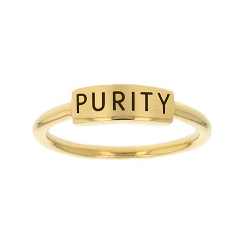 Gold Bar Purity Ring