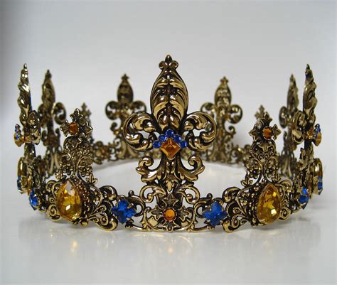 Items similar to Medieval Kings Crown, Tudors , Wedding , Theatre , Kings Costume , Handmade ...