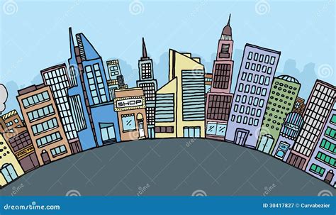 City Skyline Vector Illustration | CartoonDealer.com #2298814