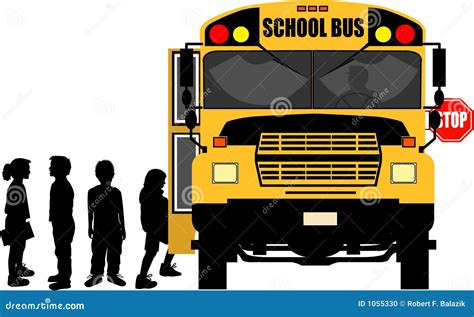 School_bus_stop Stock Photo - Image: 1055330