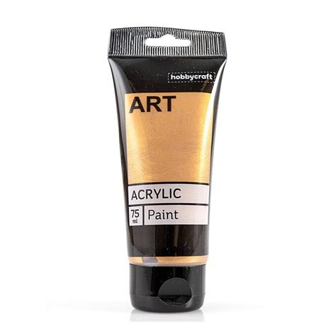 Antique Gold Art Acrylic Paint 75ml | Hobbycraft