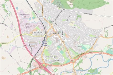 Penrith Map - Map Of Places To Stay, Tourist Attractions - Visit North West