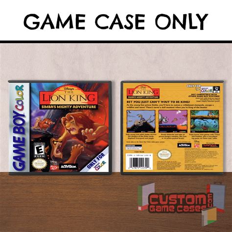 Lion King: Simba's Mighty Adventure, The - (GBC) Game Boy Color - Game Case with Cover - Walmart.com