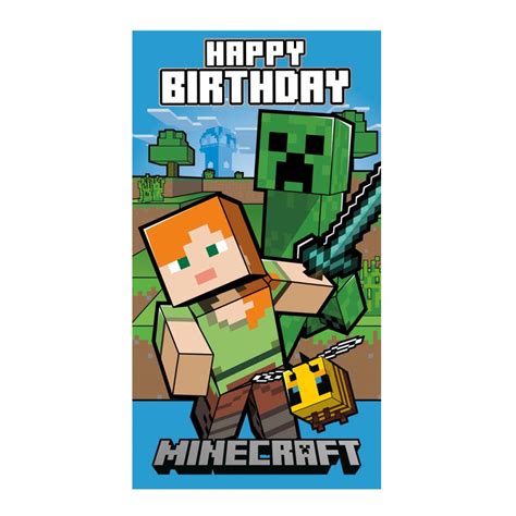 Discover Happy Birthday Minecraft Birthday Card (Mn013) - Character Brands