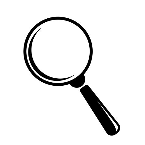 Magnifying glass vector illustration. Flat magnifying glass for concept design. Isolated vector ...