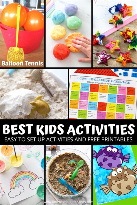 100 Fun Indoor Activities for Kids - Little Bins for Little Hands