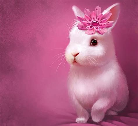 Pink Bunny Wallpaper - WallpaperSafari