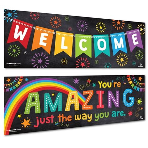 Sproutbrite Classroom Decorations Banner/Poster - Welcome Banner - Walmart.com - Walmart.com