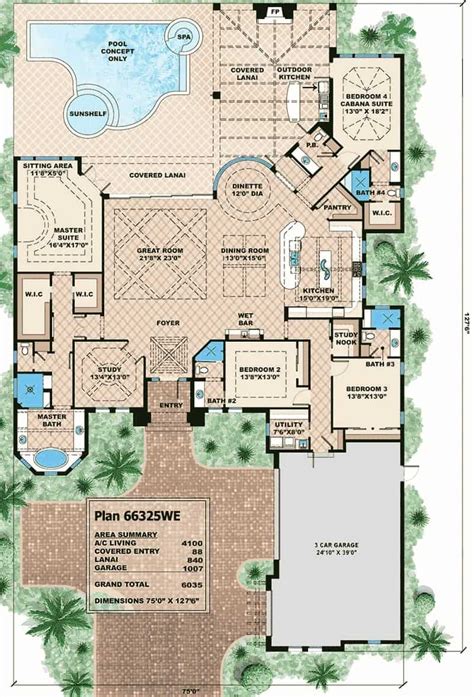 1 Story Home Floor Plans