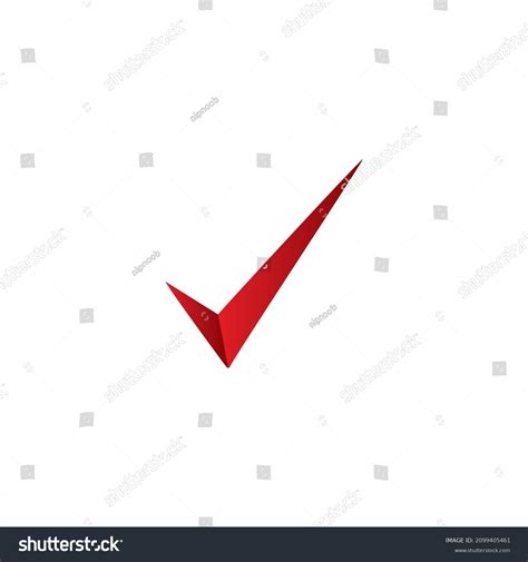 Red Check Mark Icon Vector Illustration Stock Vector (Royalty Free) 2099405461 | Shutterstock