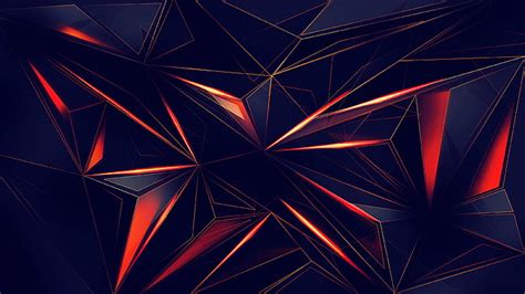 HD wallpaper: 3D, 4K, Black, Geometric, Triangles, Dark | Wallpaper Flare