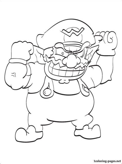 Wario Mario Coloring Pages Wario Coloring Pages Coloring Pages For | Images and Photos finder