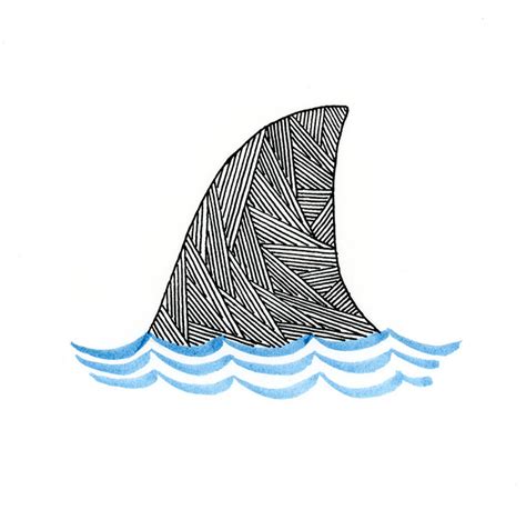 Shark Fin Drawing at GetDrawings | Free download