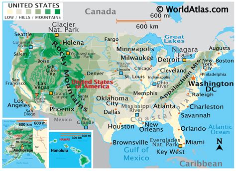 Us Map With Rivers And Mountains Labeled | Images and Photos finder