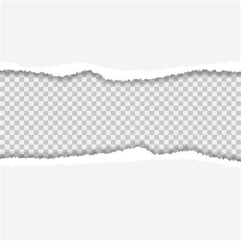 Torn paper, ripped edges isolated on transparent background. 3098690 Vector Art at Vecteezy