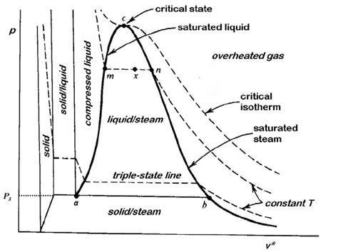 pv* diagram of real non-polar fluid with its isotherms. | Download Scientific Diagram